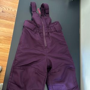 Purple Cherokee pullover snow pants 2T